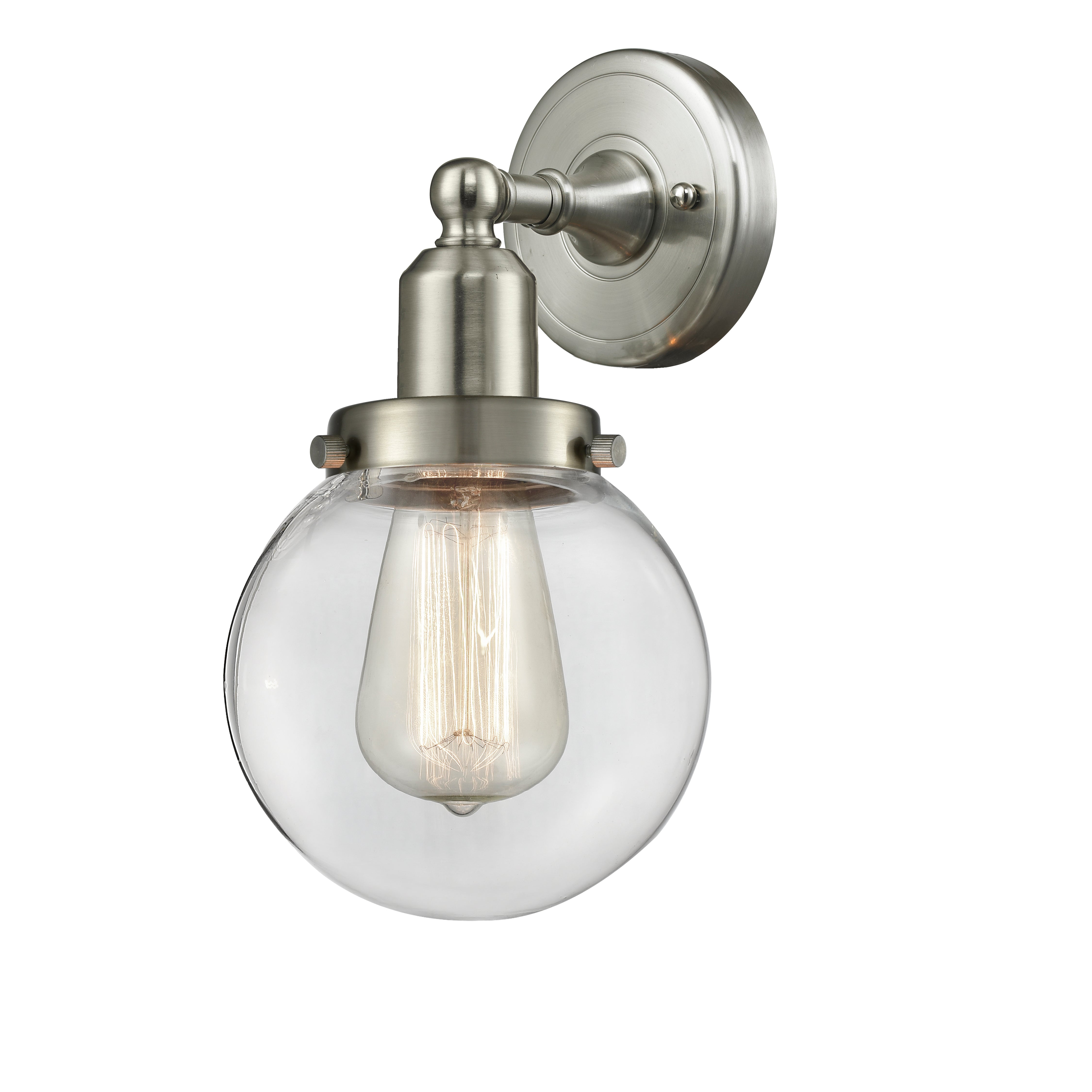Austere Sconce Cast Brass Steel Glass