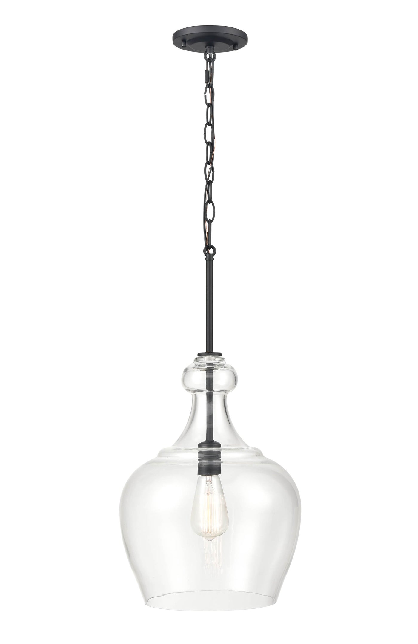 16'' Corra Matte Black 1 Light Pendant