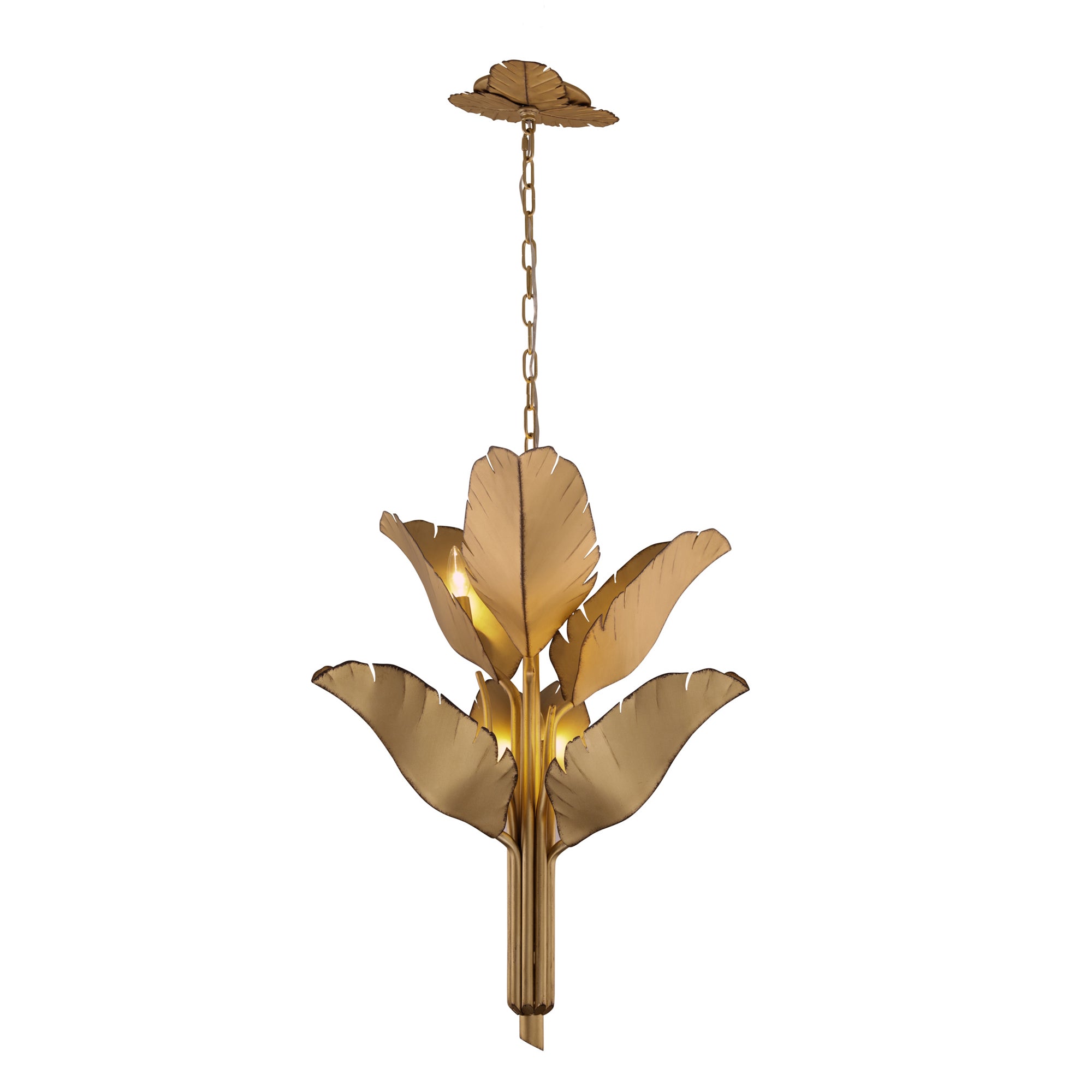 Banana Leaf 6 Light Chandelier