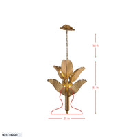 Banana Leaf 6 Light Chandelier