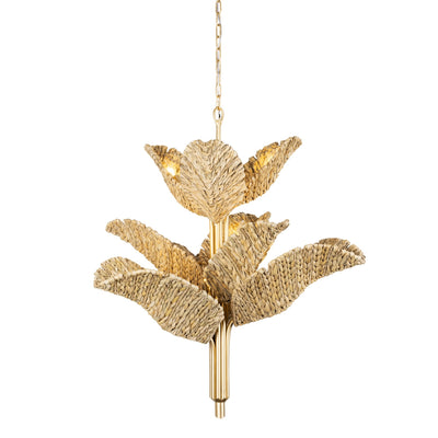 Banana Leaf 9 Light Chandelier