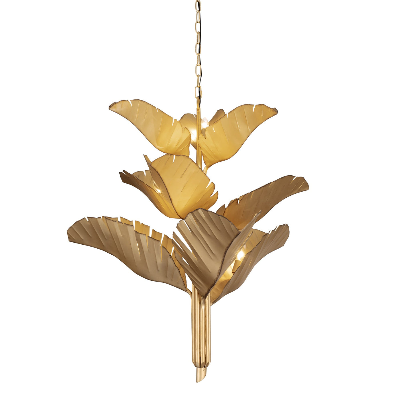 Banana Leaf 9 Light Chandelier