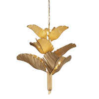 Banana Leaf 9 Light Chandelier