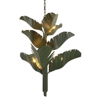 Banana Leaf 9 Light Chandelier