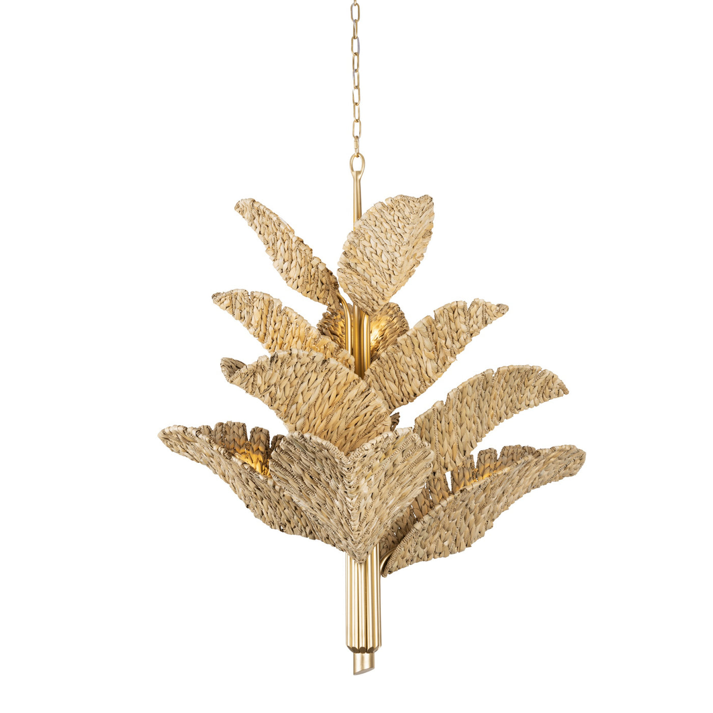 Banana Leaf 12 Light Chandelier
