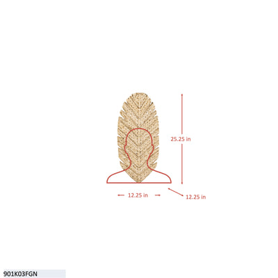 Banana Leaf 3 Light Tall Wall Sconce