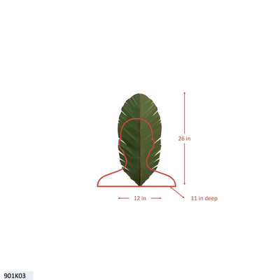 Banana Leaf 3 Light Tall Wall Sconce
