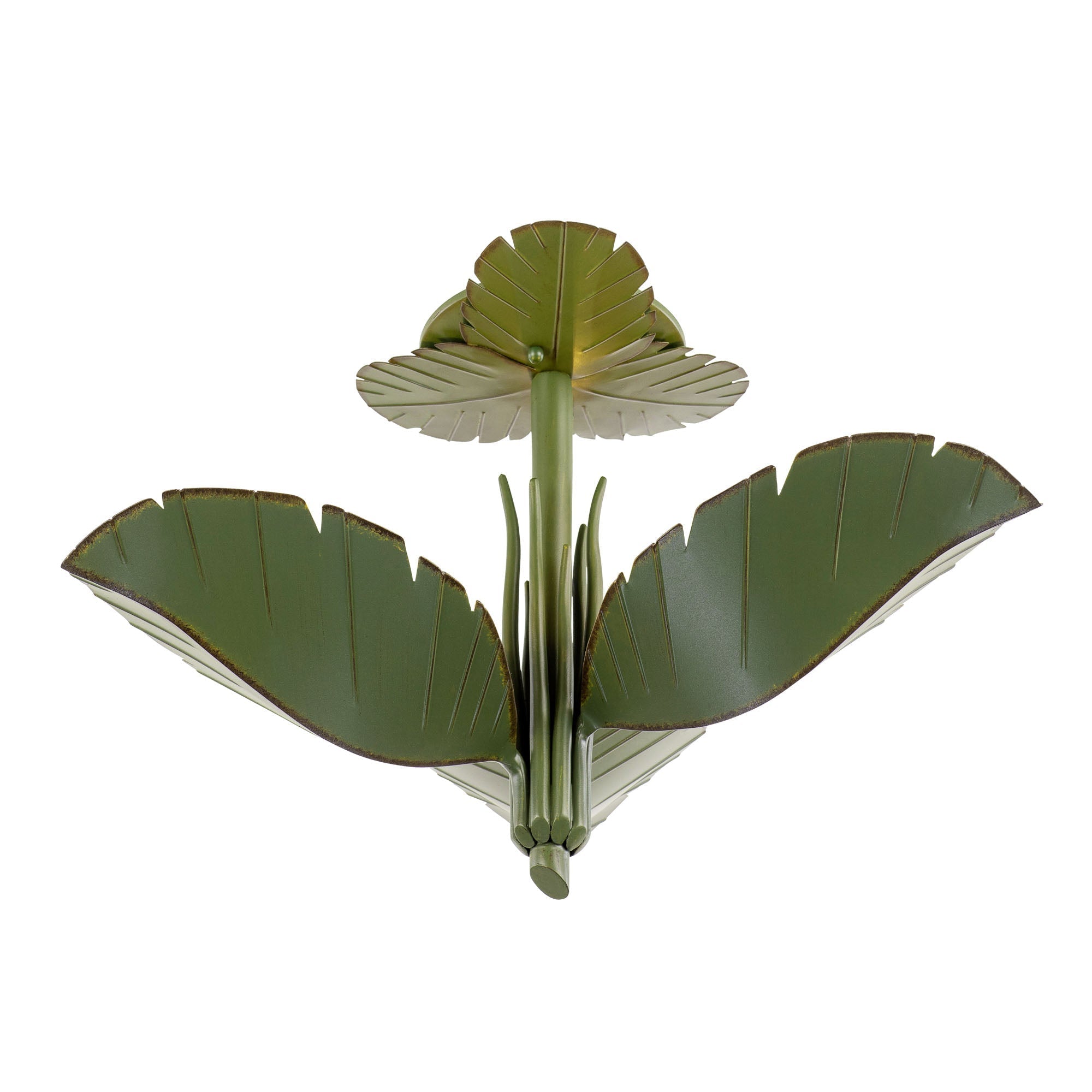 Banana Leaf 3 Light Semi-Flush