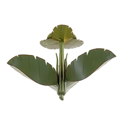 Banana Leaf 3 Light Semi-Flush