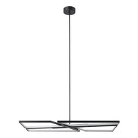 Alfie 40-inch 4-light Textured Black 3CCT LED Chandelier