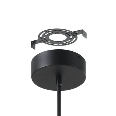 Alfie 40-inch 4-light Textured Black 3CCT LED Chandelier