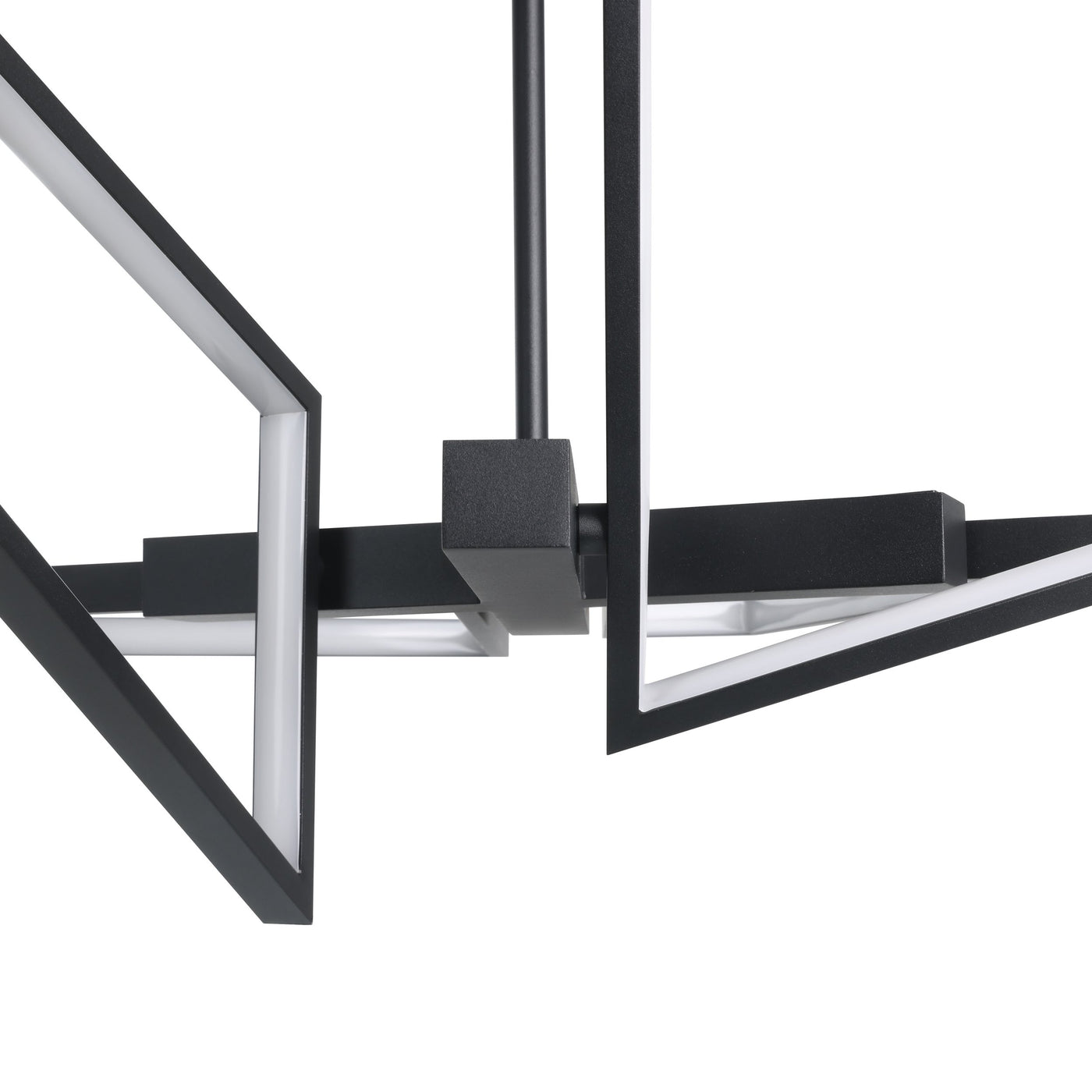 Alfie 40-inch 4-light Textured Black 3CCT LED Chandelier