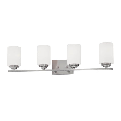 31.13'' Durham Satin Nickel 4 Light Bath Vanity