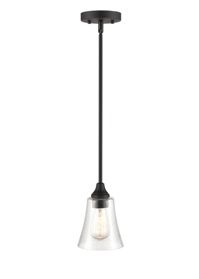 6'' Caily Matte Black 1 Light Pendant