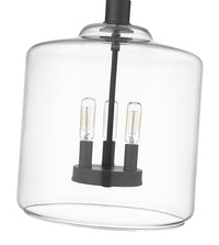 14.5'' Asheville Matte Black 3 Light Pendant