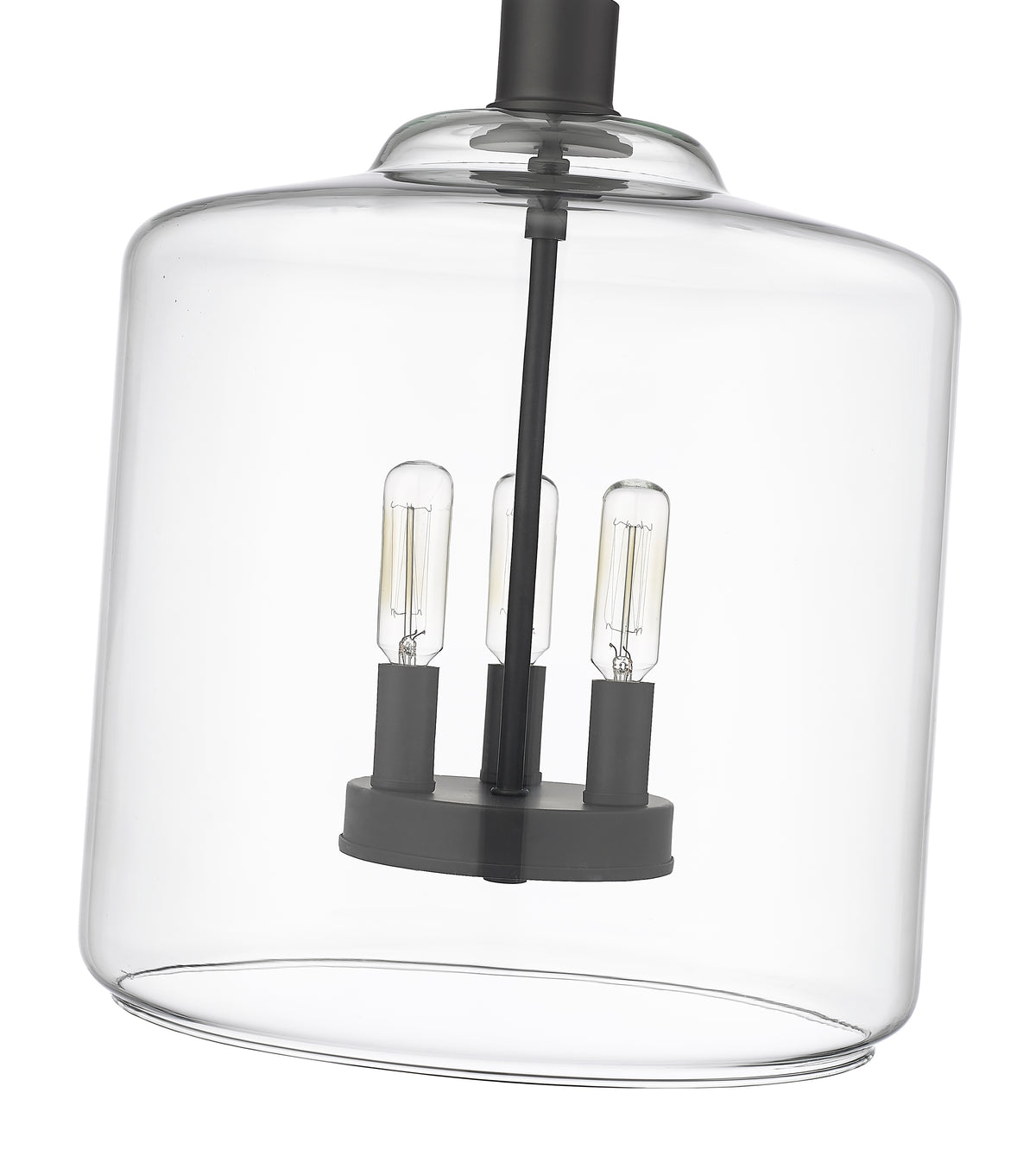 14.5'' Asheville Matte Black 3 Light Pendant