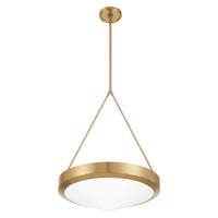 Agate 20-inch 4-light Champagne Gold Pendant Light with Opal Glass Shade