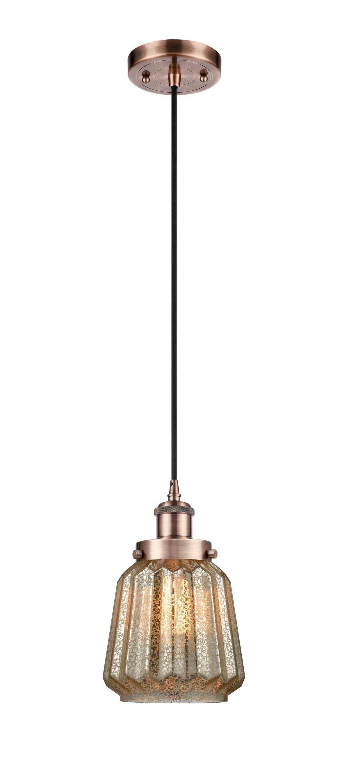 Chatham 6-Inch 1-Light Cord-Hung Mini Pendant