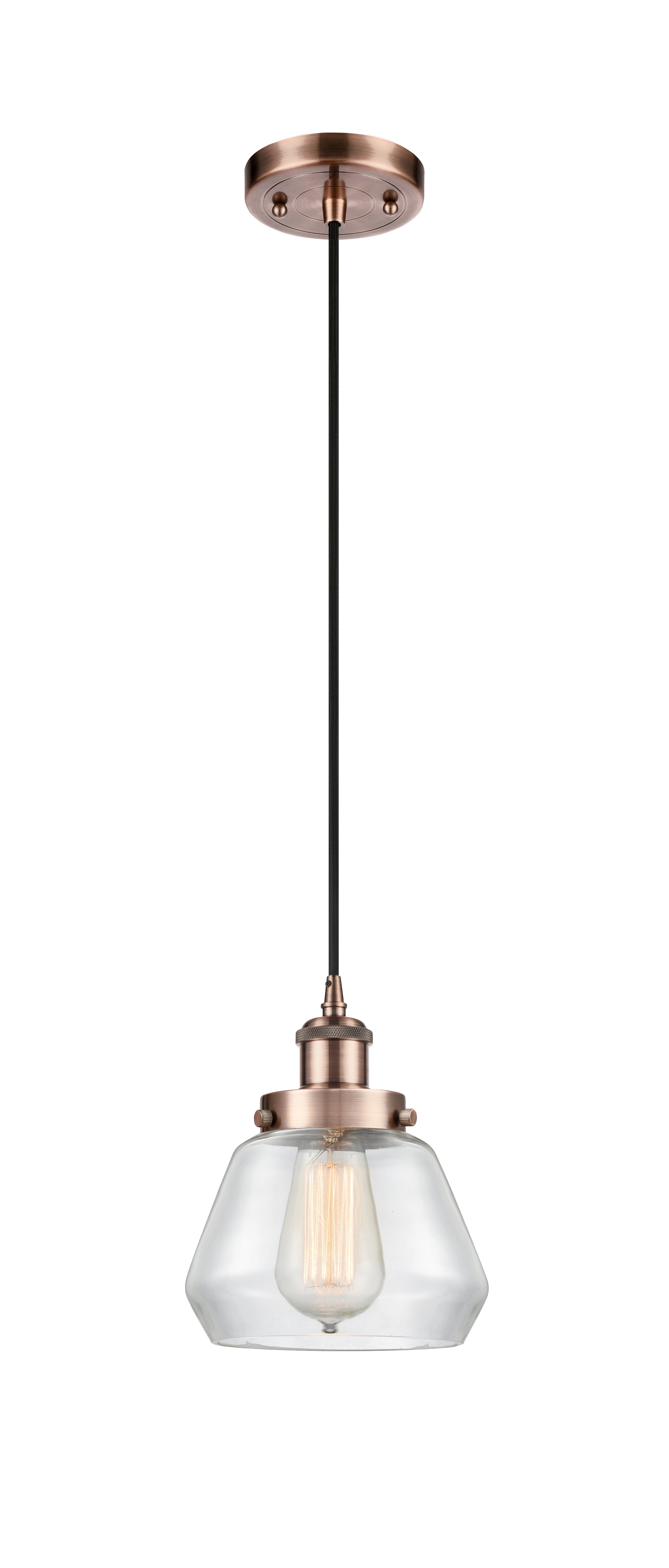 Ballston Urban Mini Pendant Antique Copper Finish