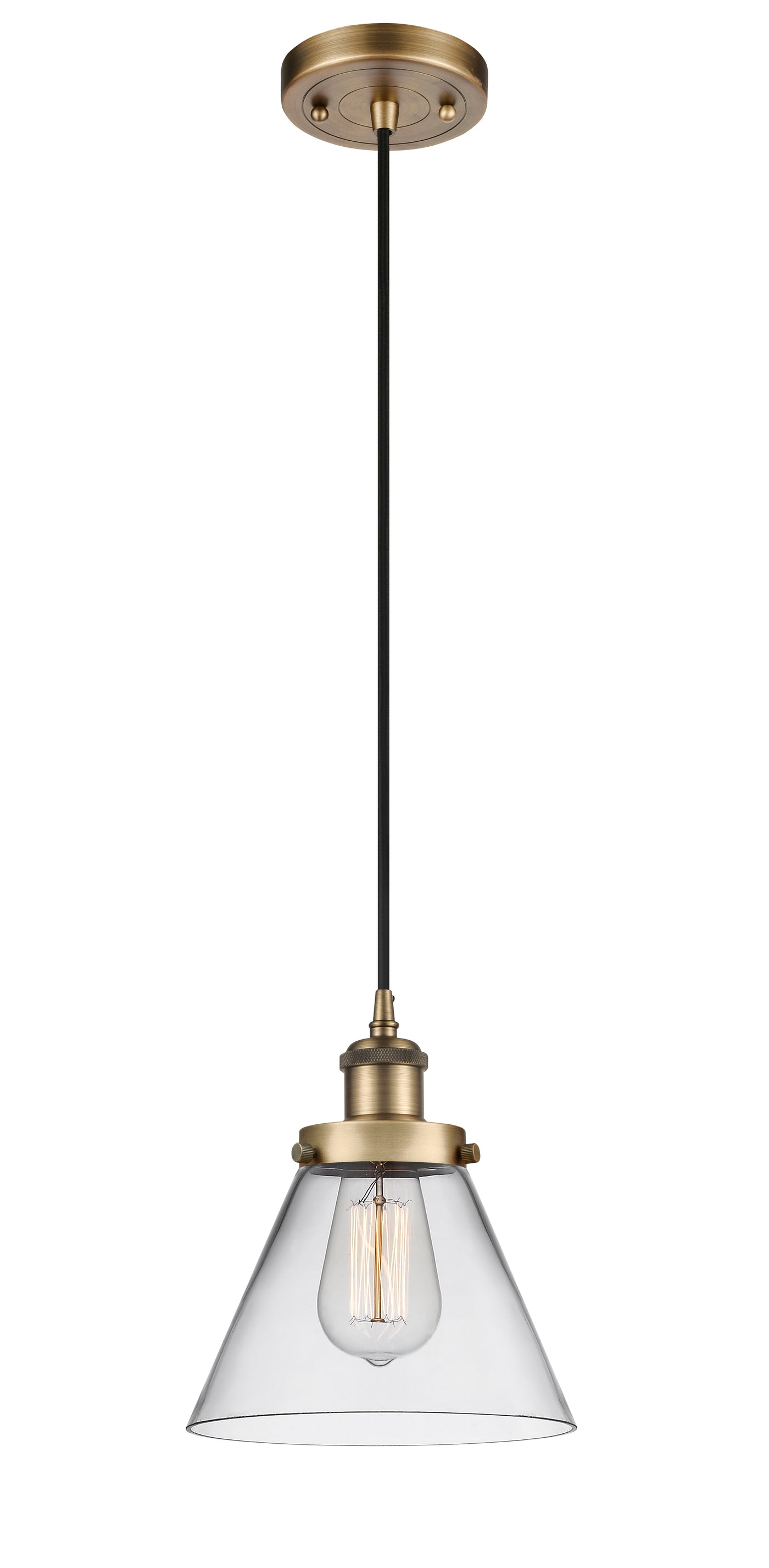 Ballston Urban Mini Pendant 8 Inch Copper