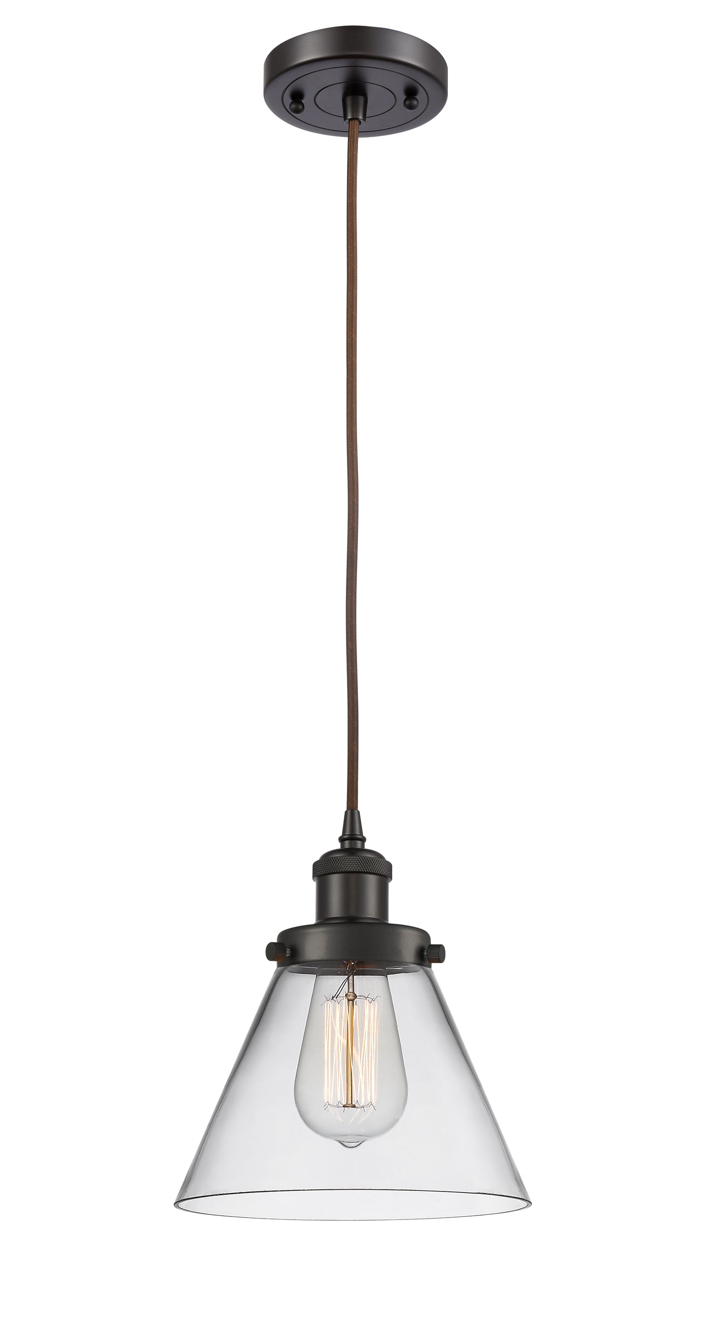 Ballston Urban Mini Pendant 8 Inch Copper