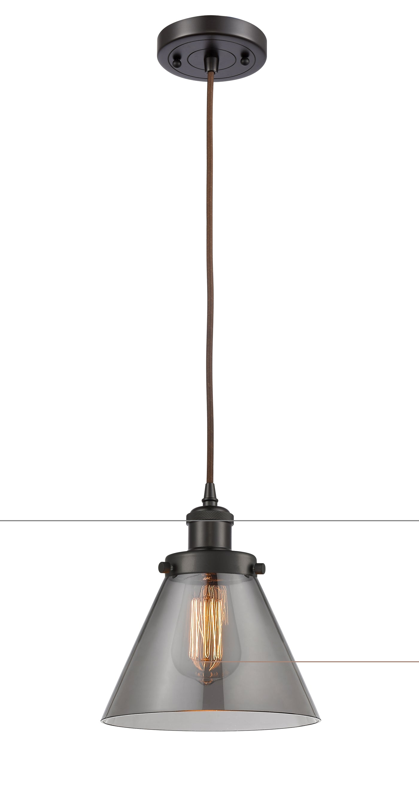 Ballston Urban Mini Pendant 8 Inch Copper
