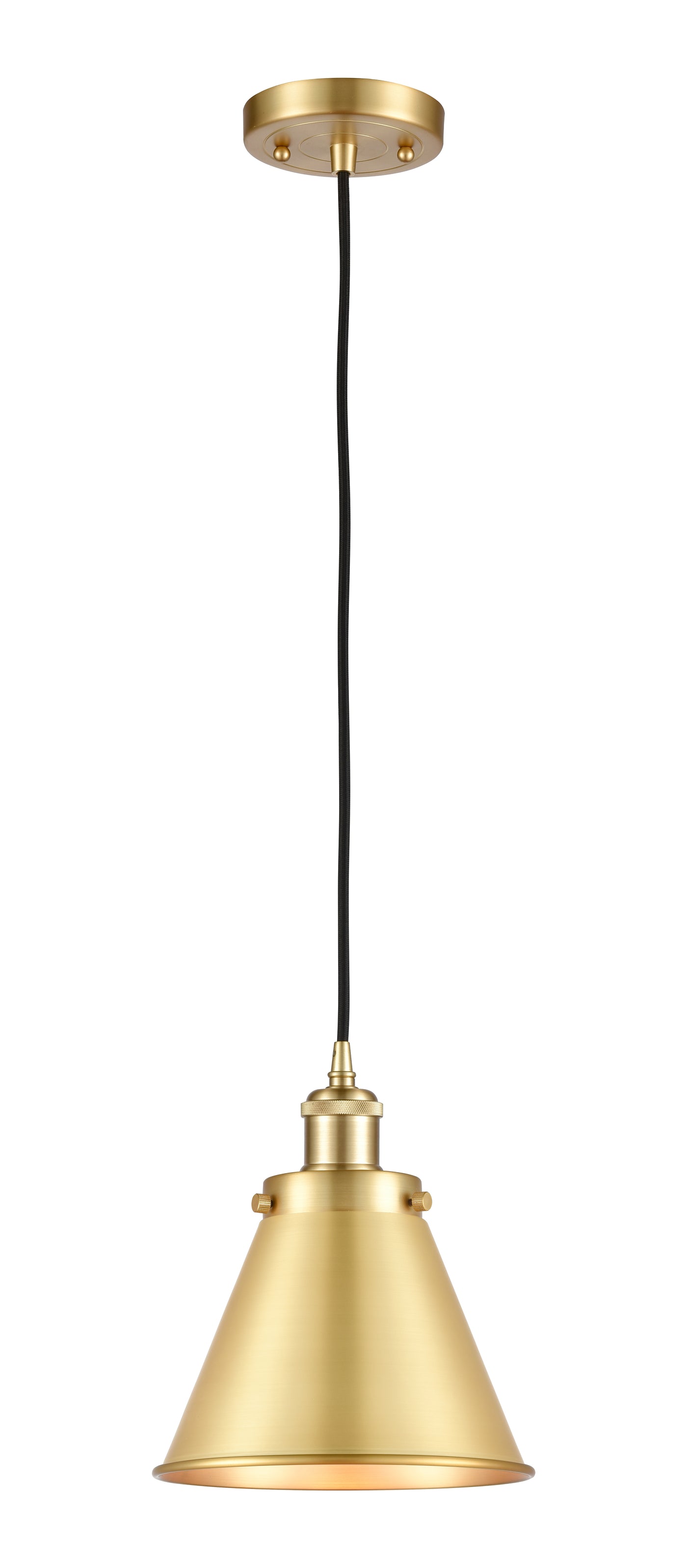Ballston Urban Mini Pendant Black Antique Brass