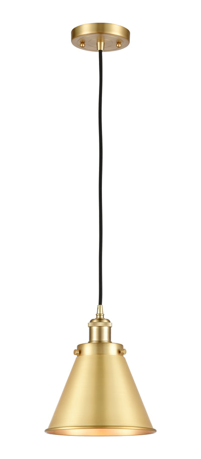 Ballston Urban Mini Pendant Black Antique Brass