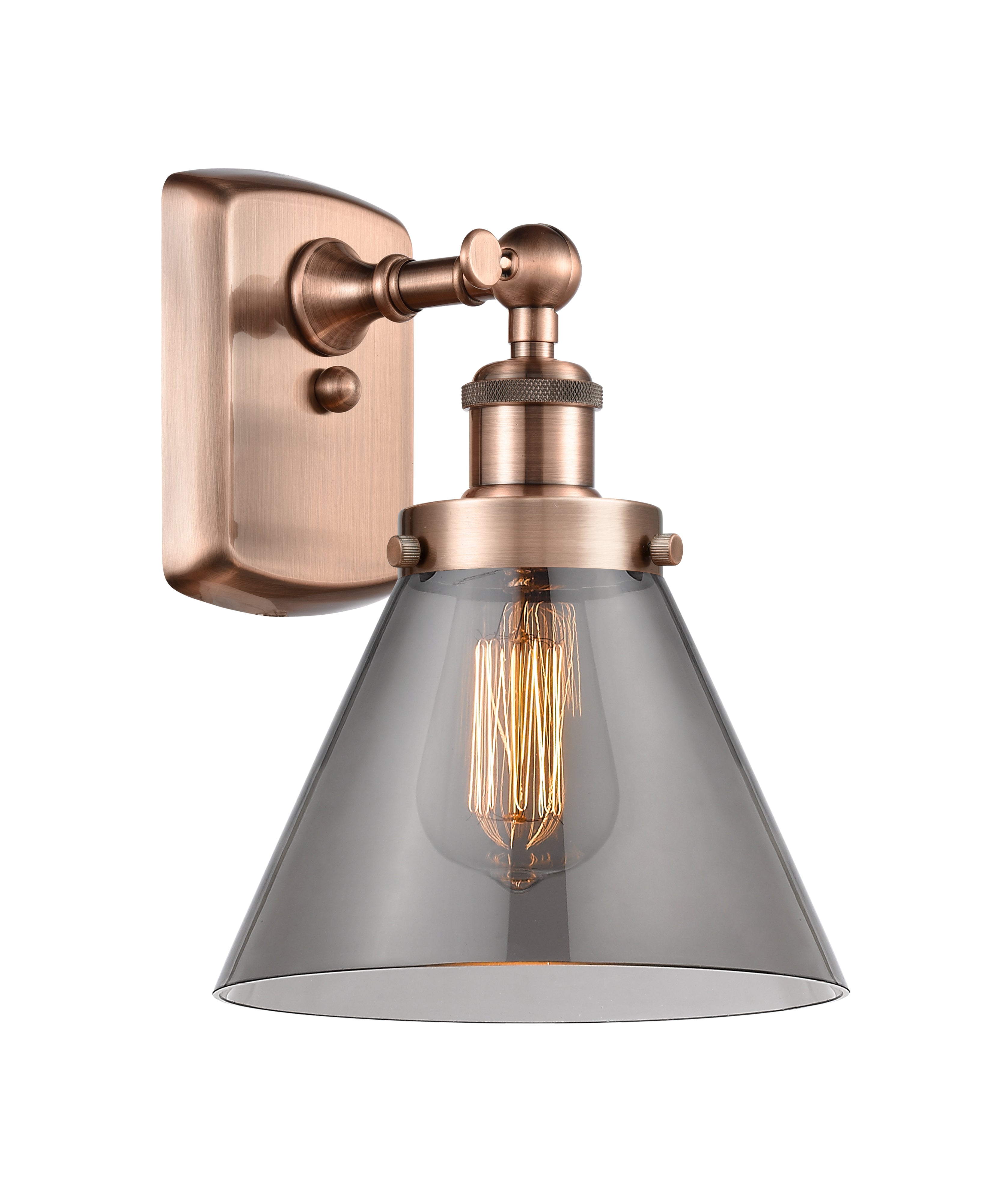 Ballston Urban Sconce Cast Brass 8 Inch