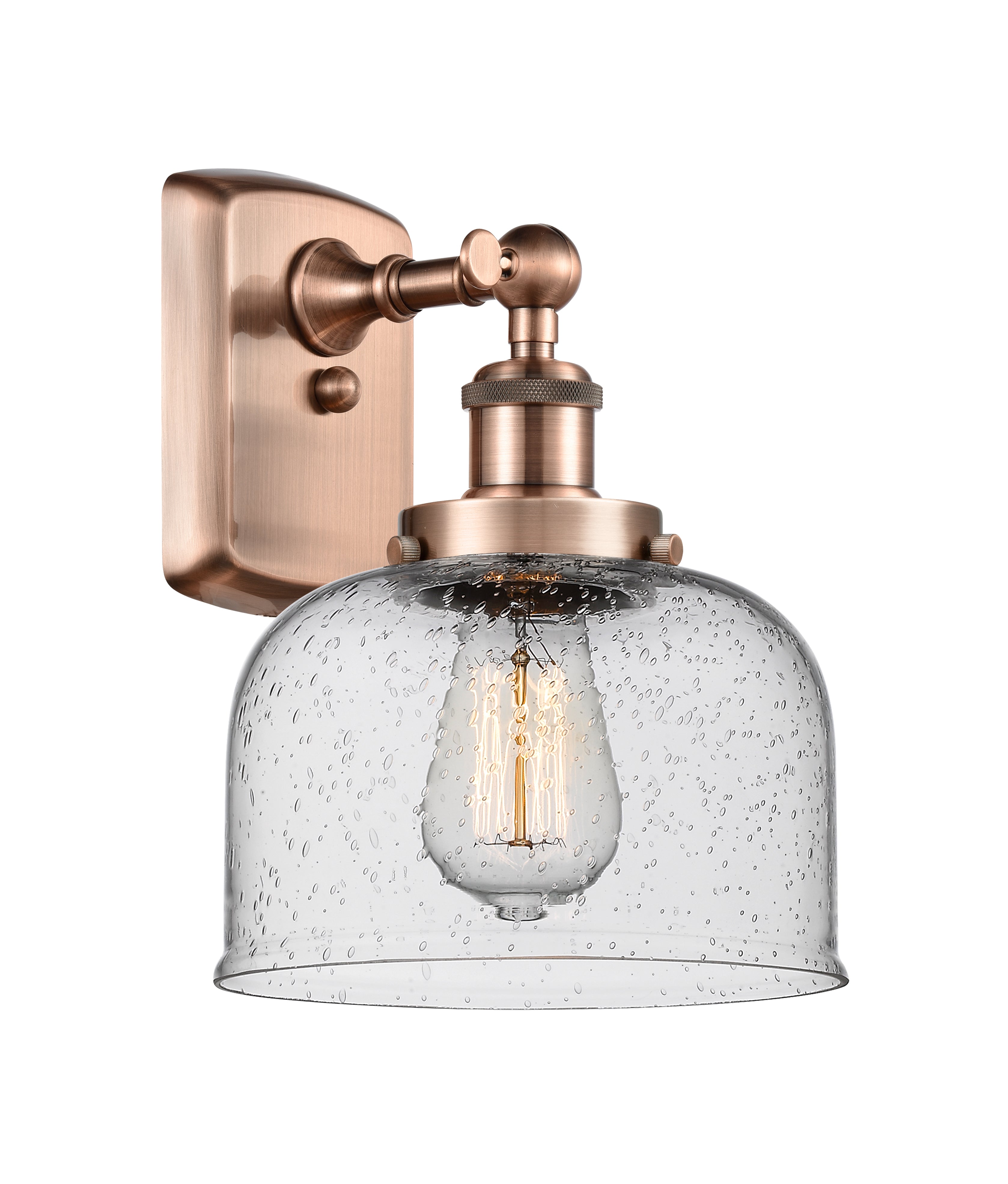 Ballston Urban Sconce Cast Brass Glass