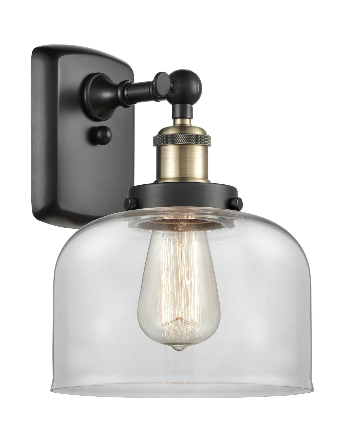 Ballston Urban Sconce Cast Brass Glass