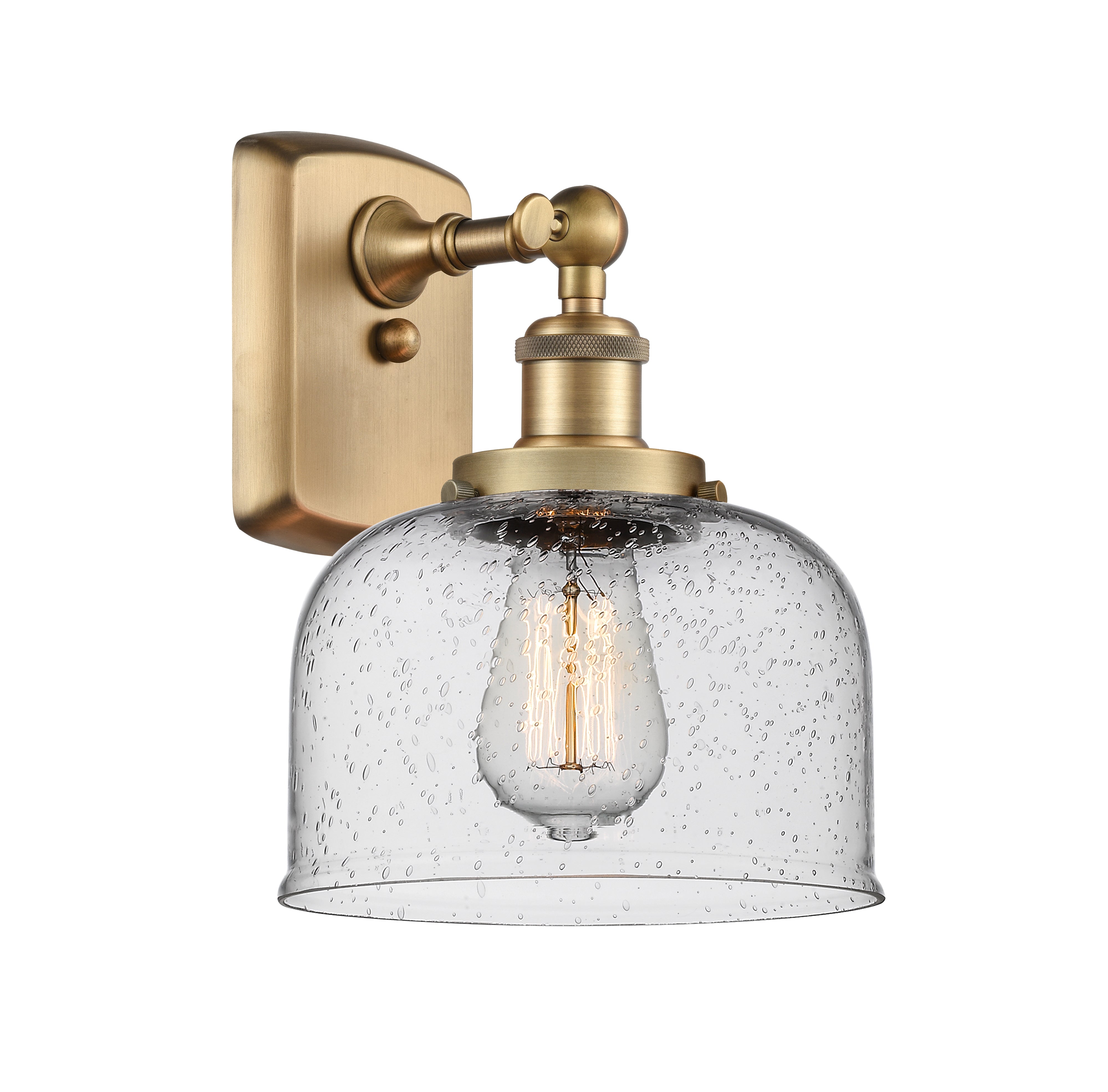 Ballston Urban Sconce Cast Brass Glass