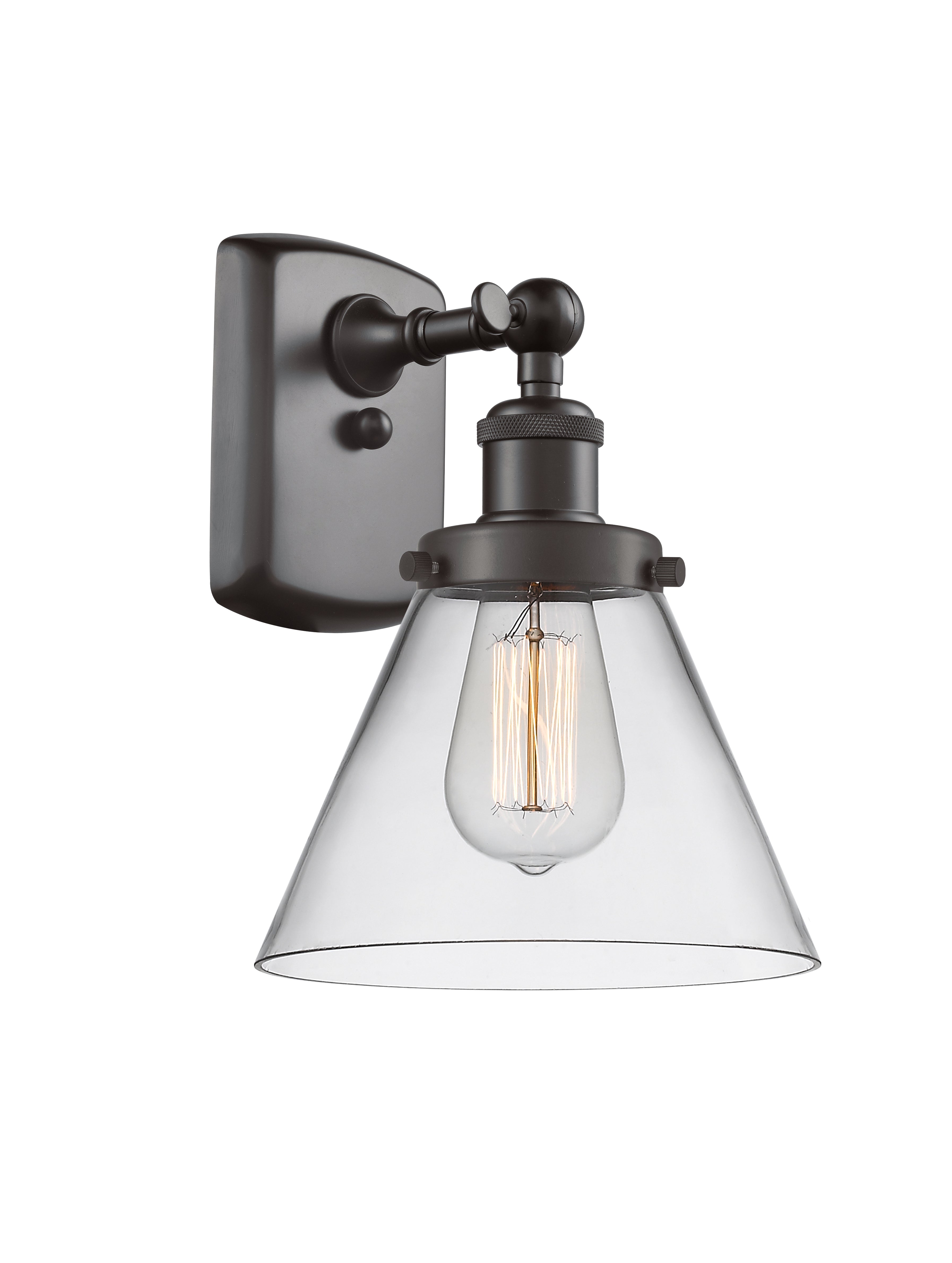 Ballston Urban Sconce Cast Brass 8 Inch