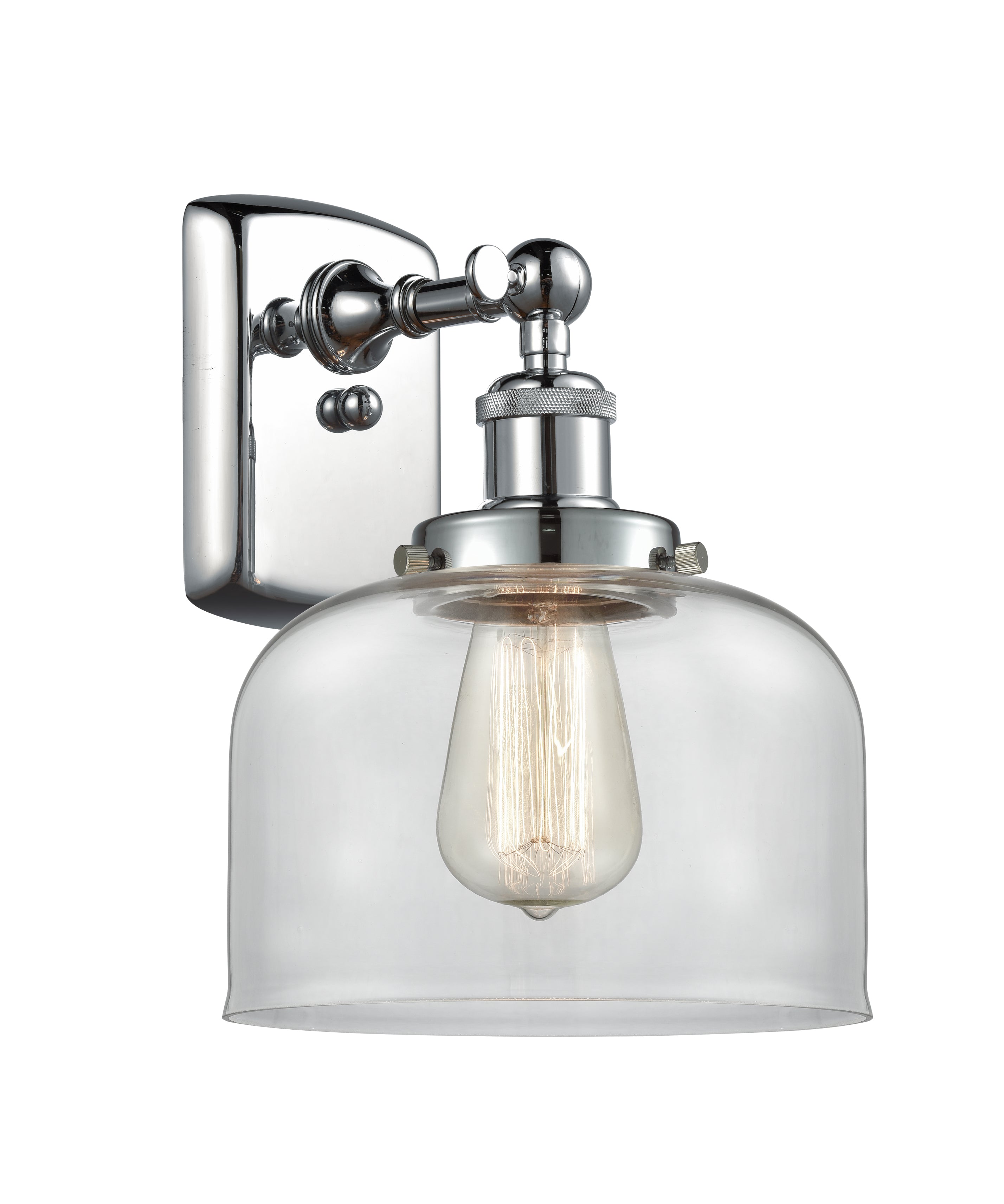 Ballston Urban Sconce Cast Brass Glass