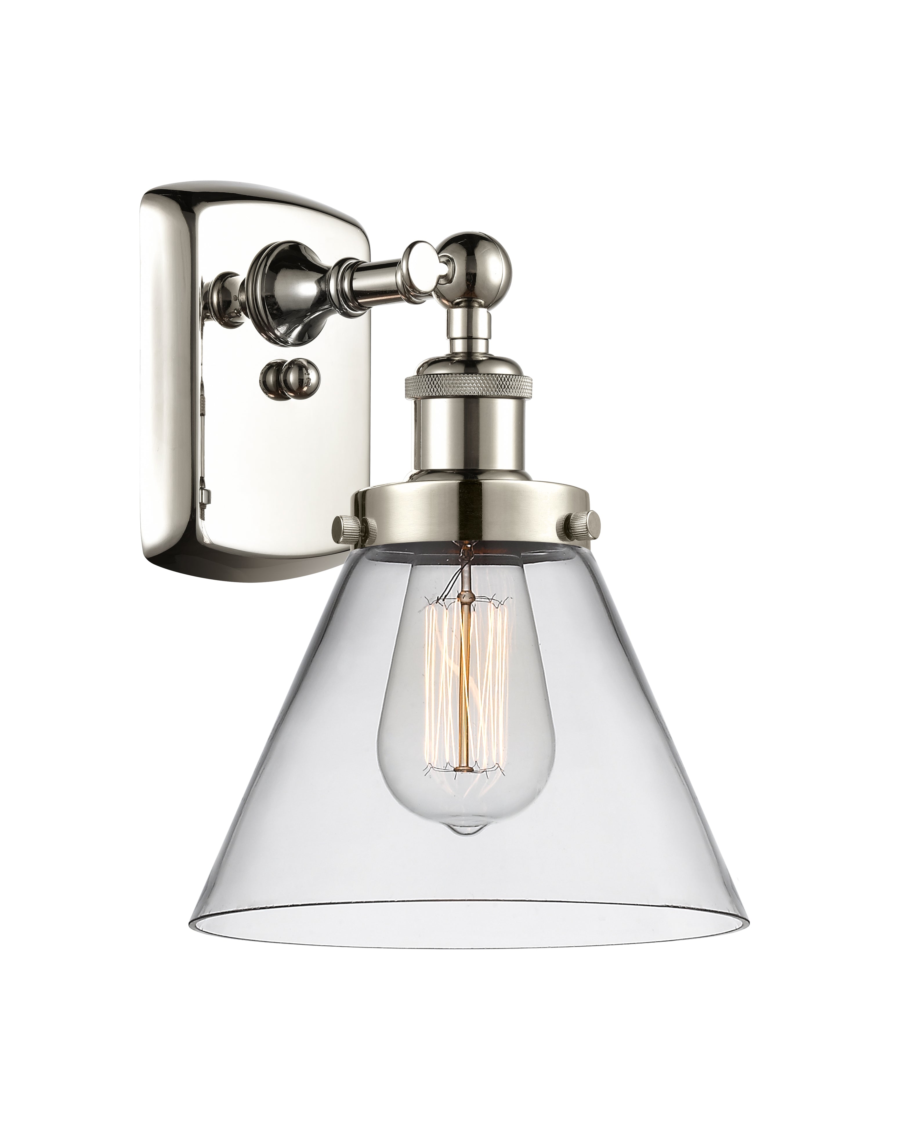 Ballston Urban Sconce Cast Brass 8 Inch