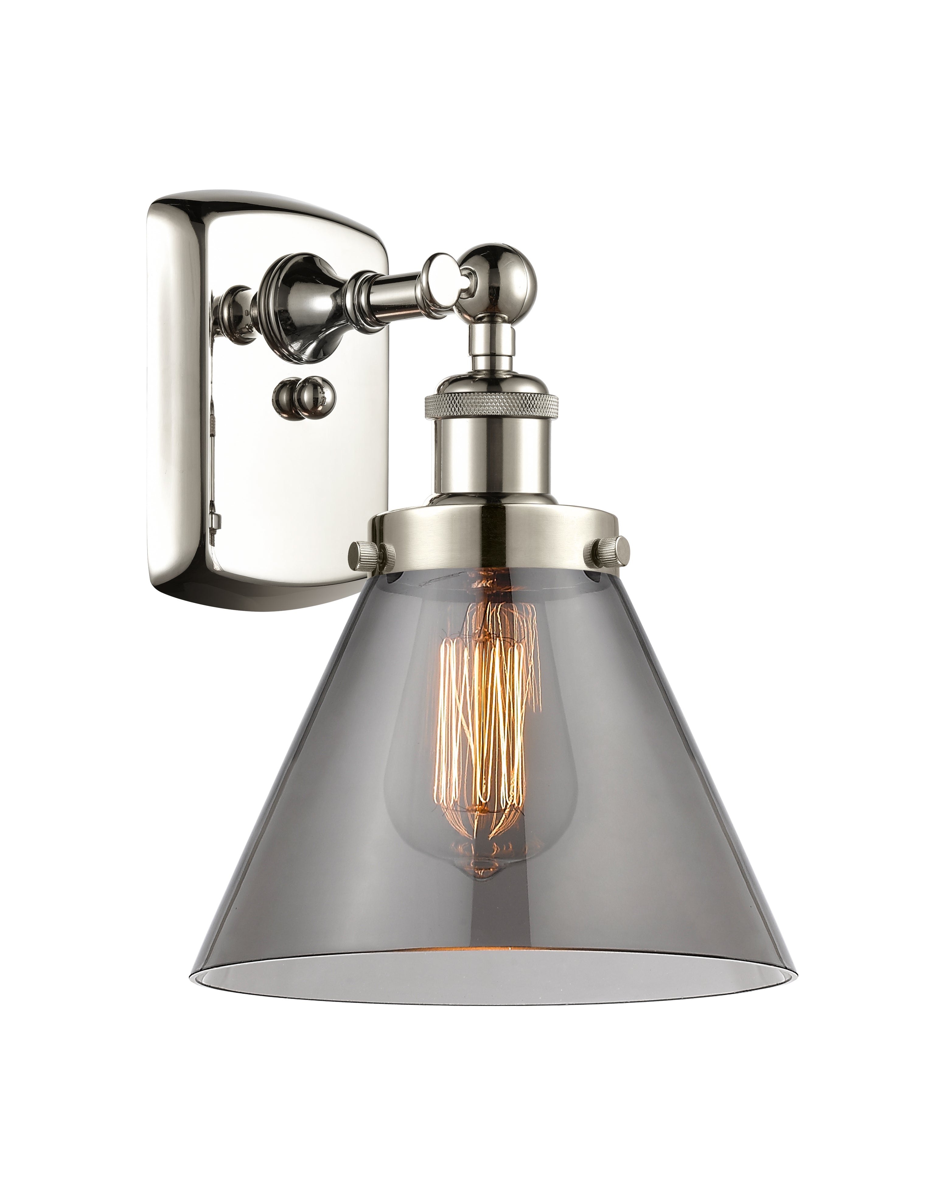 Ballston Urban Sconce Cast Brass 8 Inch