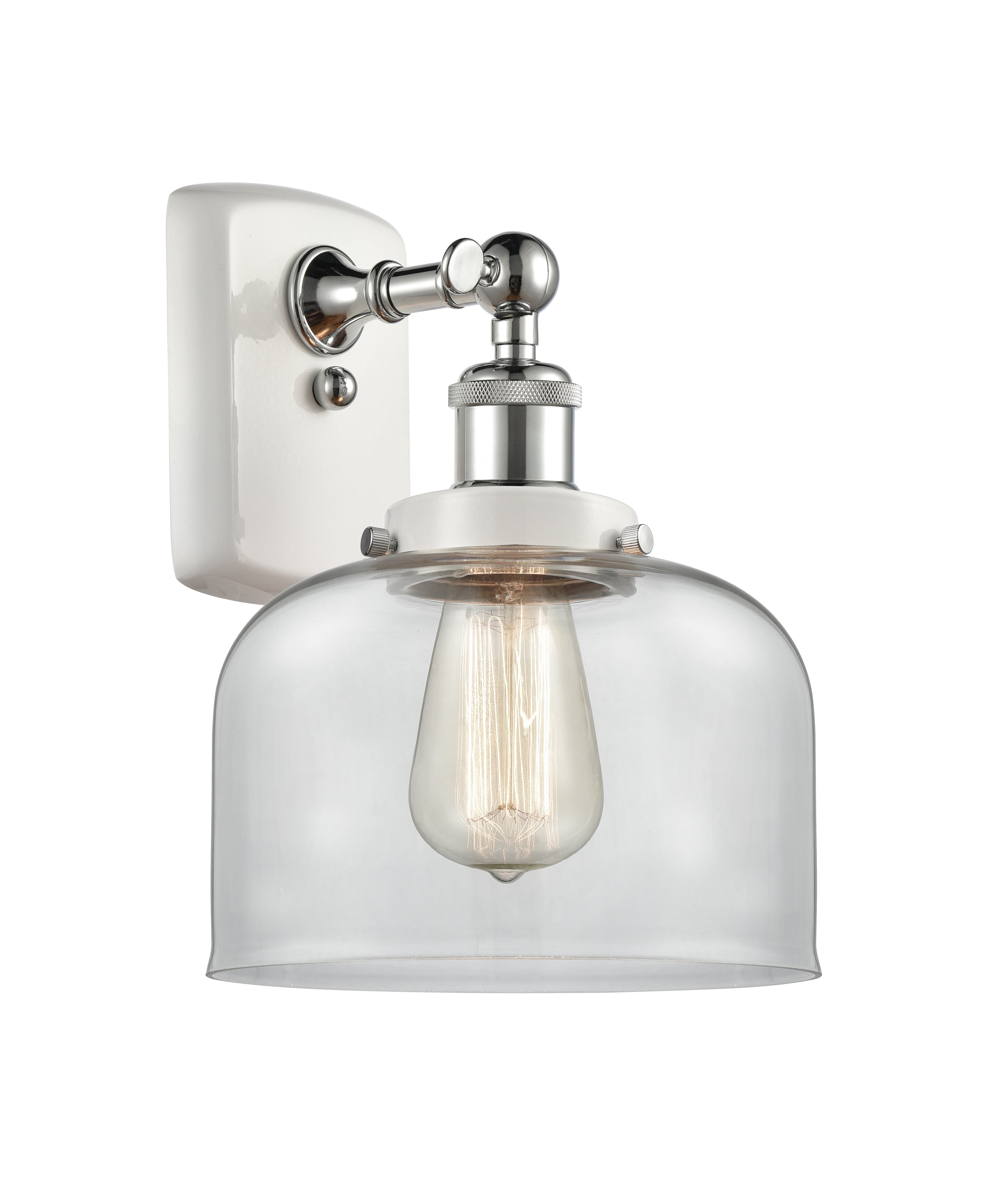 Ballston Urban Sconce Cast Brass Glass
