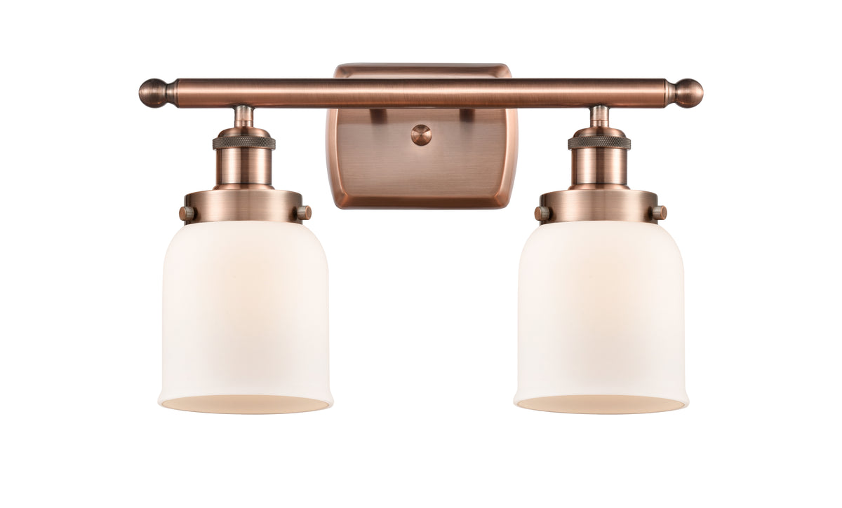 Bell 16-Inch 2-Light Bath Vanity Light with LED Bulbs 12-Inch High Dimmable