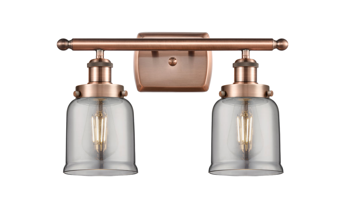 Bell 16-Inch 2-Light Bath Vanity Light 12-Inch High Dimmable