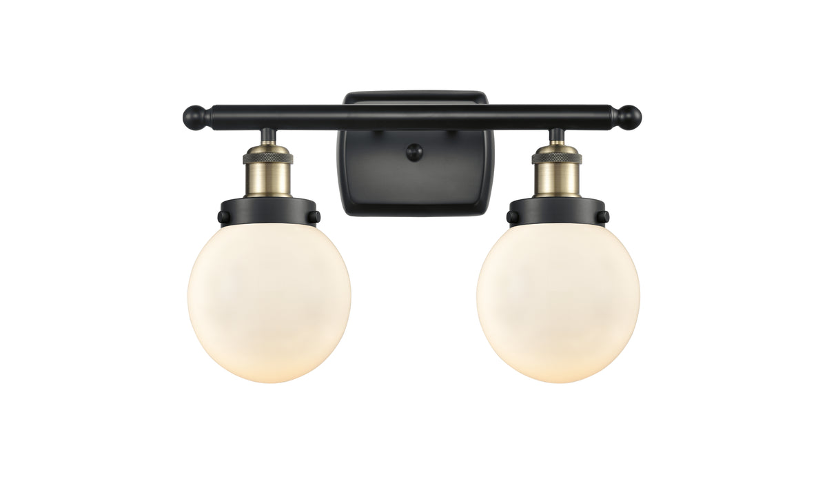 Beacon 16-Inch 2-Light Bath Vanity Light with LED Bulbs 11-Inch High