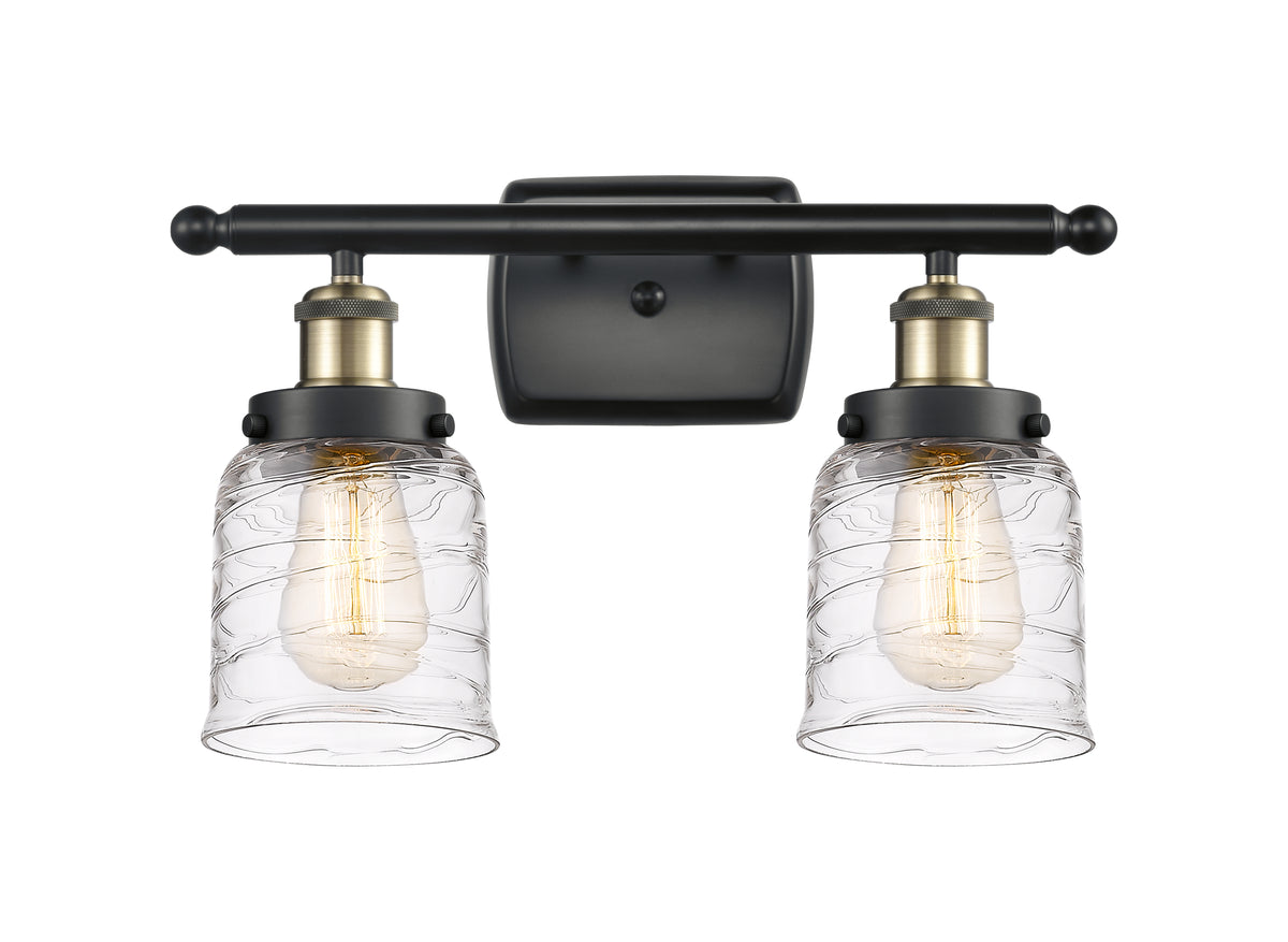 Bell 16-Inch 2-Light Bath Vanity Light with LED Bulbs 12-Inch High
