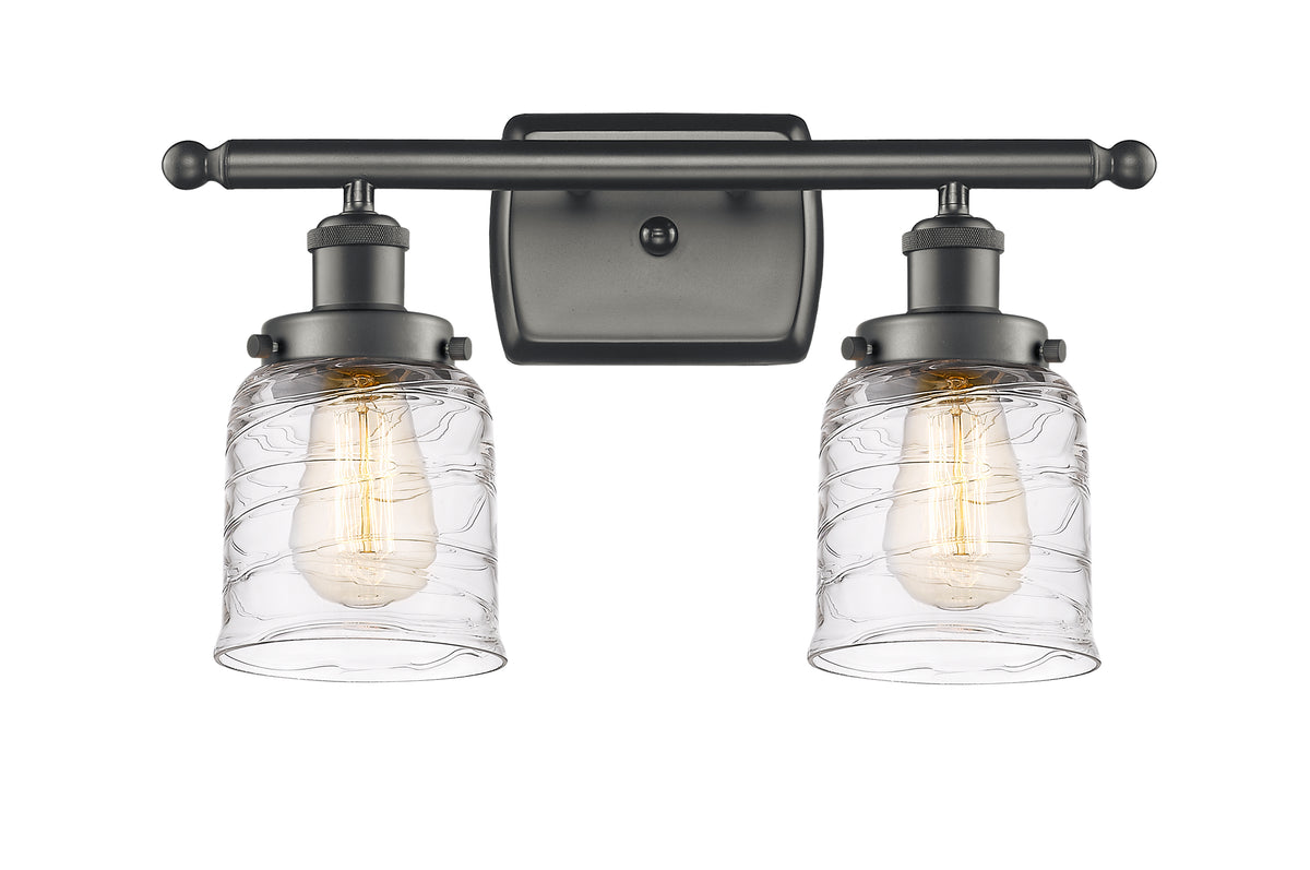 Bell 16-Inch 2-Light Bath Vanity Light with LED Bulbs 12-Inch High
