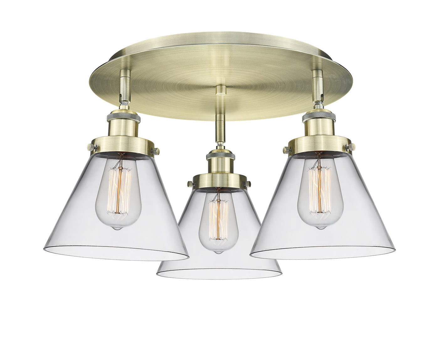 Ballston Semi-Flush Mount Satin Nickel