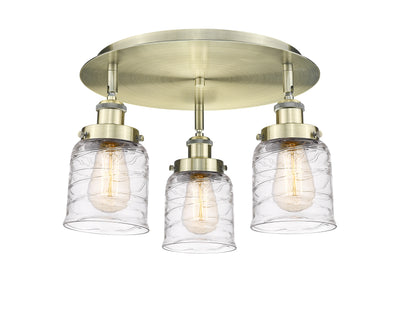 Bell 17-Inch 3-Light Semi-Flush Mount