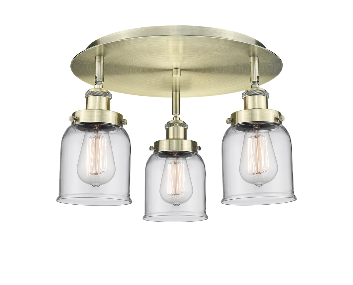 Cone 17-Inch 3-Light Semi-Flush Mount
