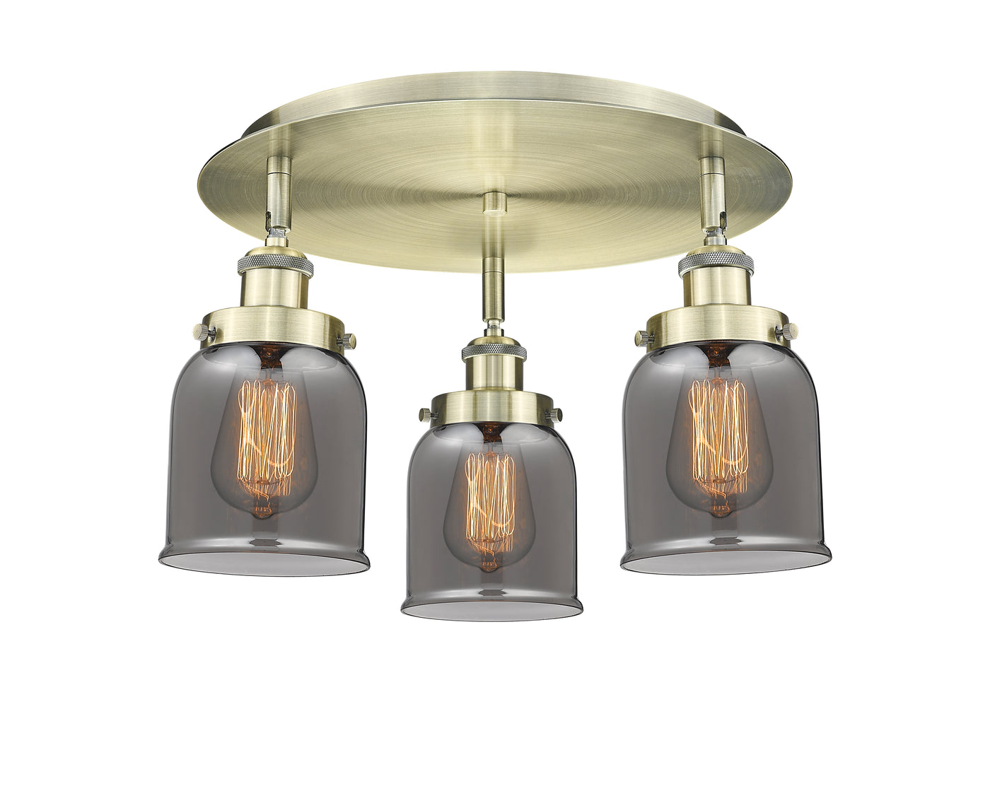Ballston Semi-Flush Mount Satin Nickel
