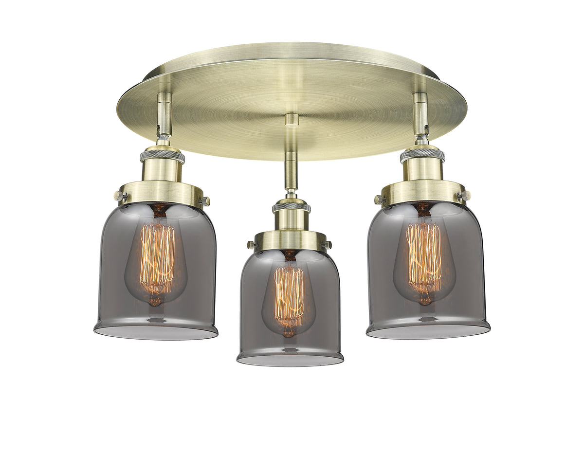 Cone 17-Inch 3-Light Semi-Flush Mount