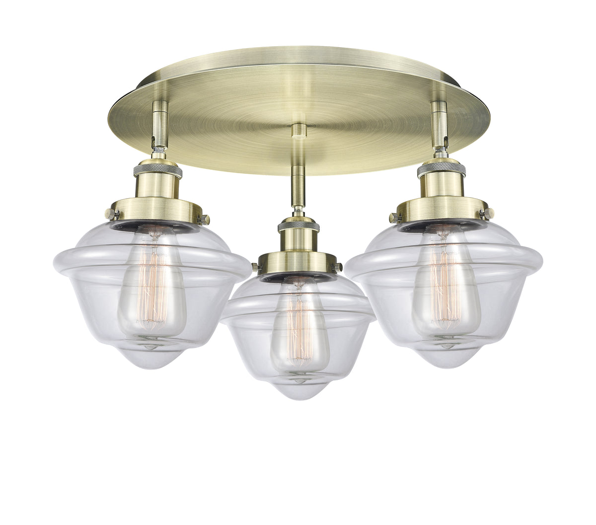Oxford 19-Inch 3-Light Semi-Flush Mount