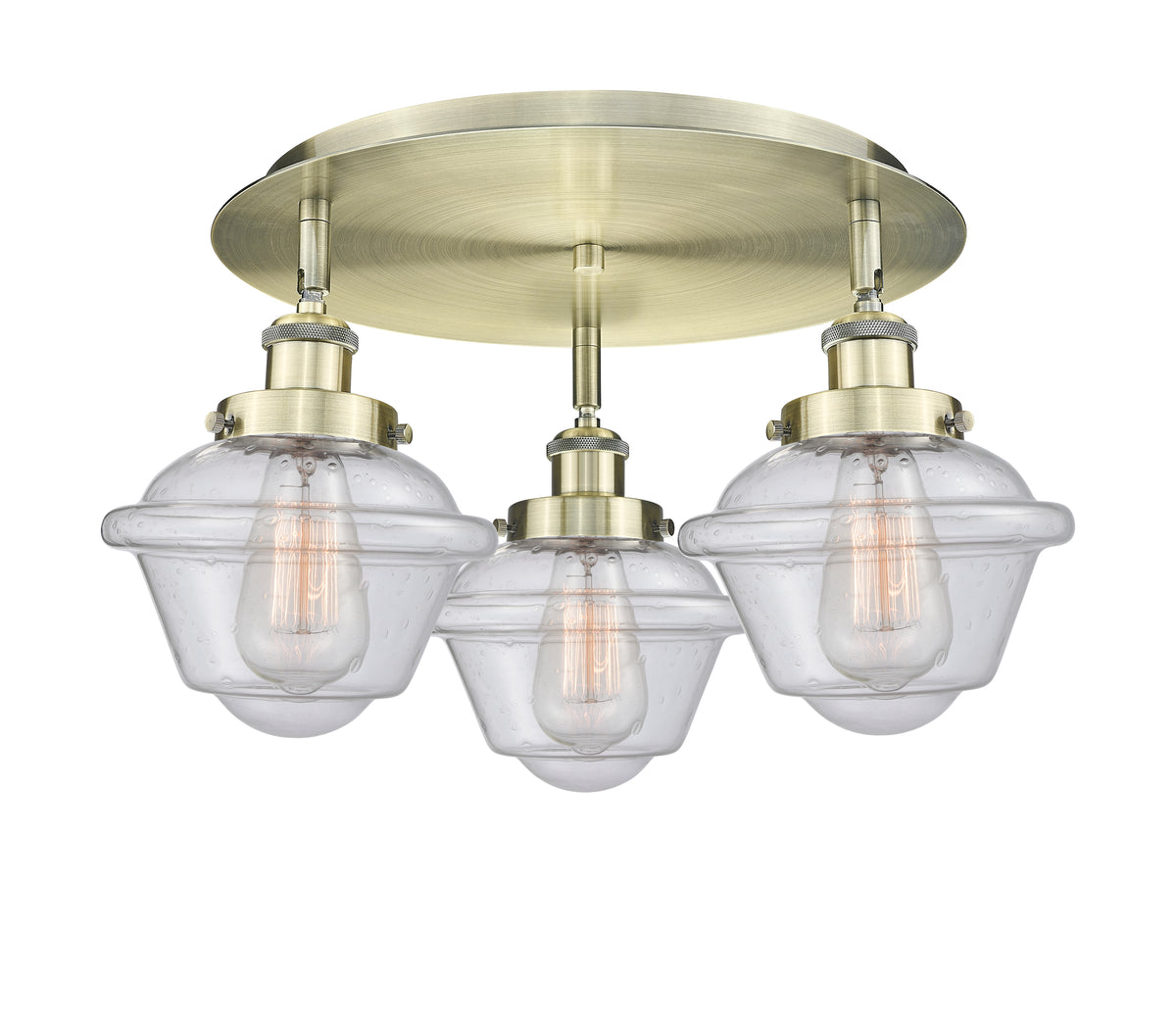 Oxford 19-Inch 3-Light Semi-Flush Mount