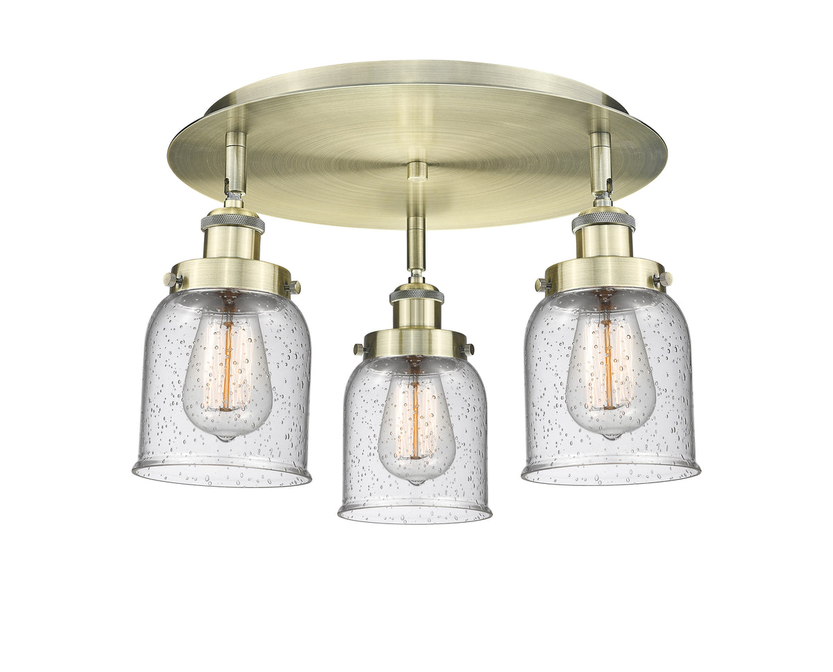 Cone 17-Inch 3-Light Semi-Flush Mount